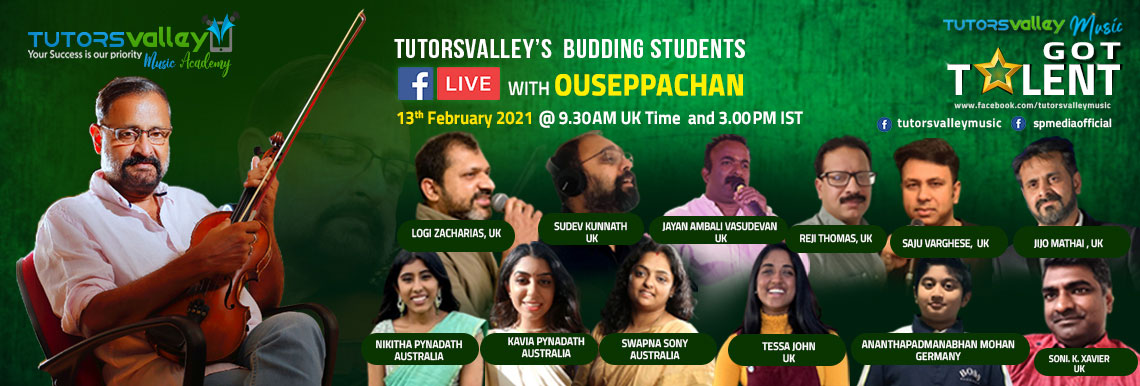 Tutorsvalley Budding Students live with the one and only our dearest Ouseppachan Sir